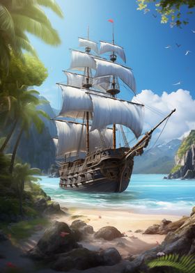 Fantasy Pirate Ship