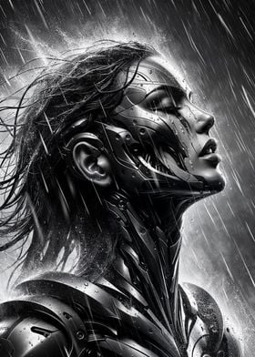 Rain on Cyber Woman