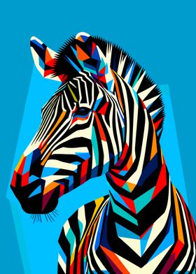 Zebra wpap pop art