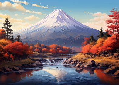 Fuji Mountain Landscape