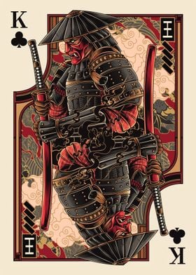 king samurai of deck card