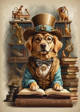 Smart Golden Retriever Dog