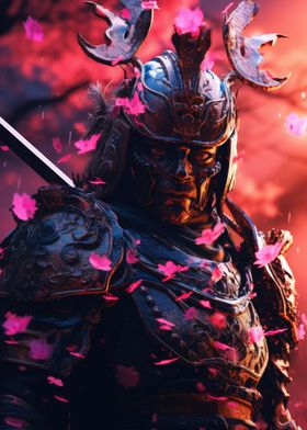 Japanese samurai sakura