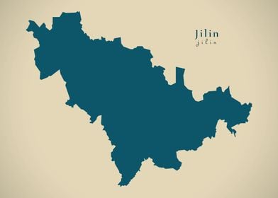 Jilin China map
