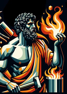 Hephaistos God of fire 