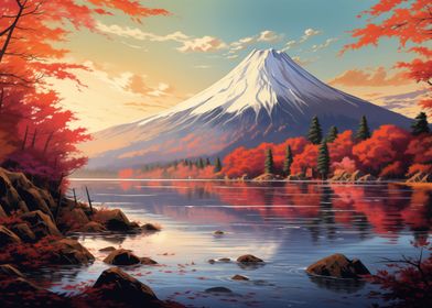 Fuji Mountain Landscape