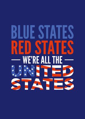 Blue Red United States