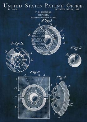 Golf ball patent from 1905