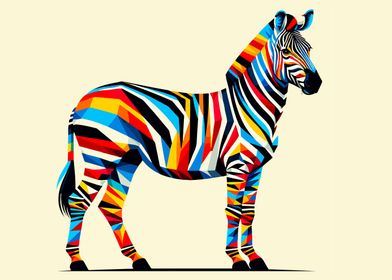 Zebra wpap pop art