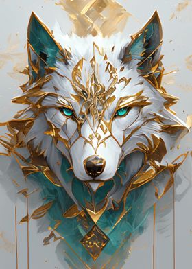 kintsugi wolf face