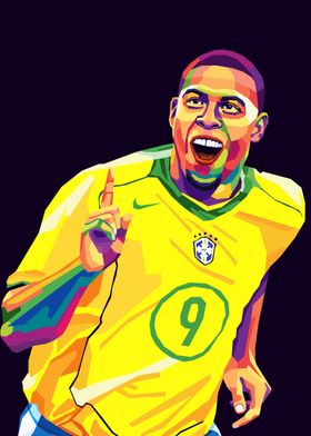 ronaldo footballer pop art