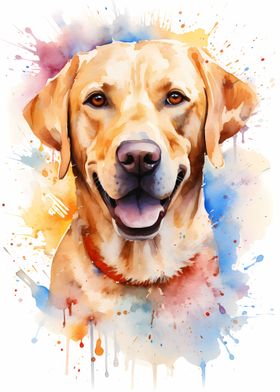 Adorable Dog in Watercolor