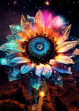 Galaxy  SunFlower Cosmic