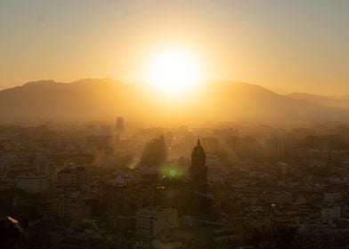 Sunset Over Malaga