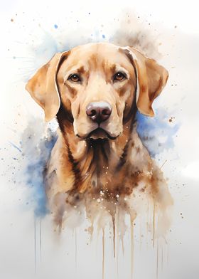 Adorable Dog in Watercolor