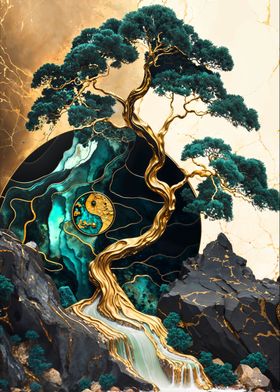 Yin and Yang Bonsai Tree 