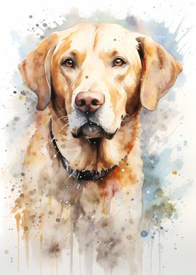 Adorable Dog in Watercolor