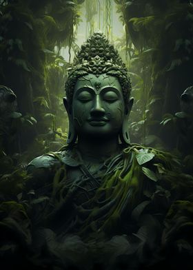 Asian Buddha in Nature