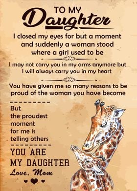 To My Daughter 