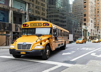 Yellow NY schoolbus