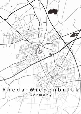 Rheda Wiedenbrck City Map