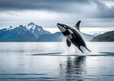 Majestic Orca Whale Killer