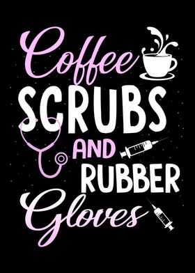 Coffee Scrubs Rubber Glove