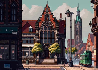 Bremen City Pixel Art