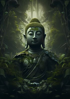 Asian Buddha in Nature