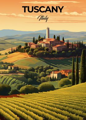 Tuscany Italy Travel Print