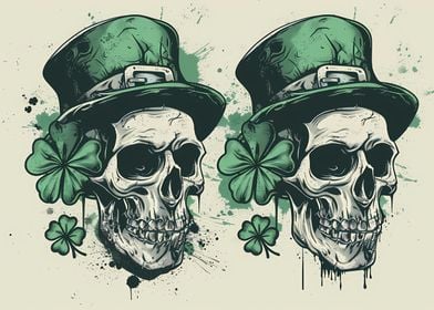 Skulls St Patricks Day