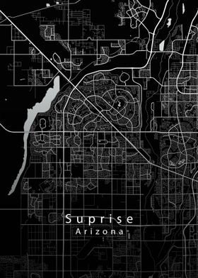 Suprise City Map black