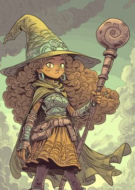 Cartoon Sorceress Girl