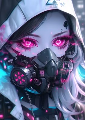 Neon Tokyo Futuristic Girl