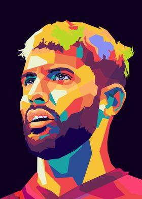 sergio aguero wpap art