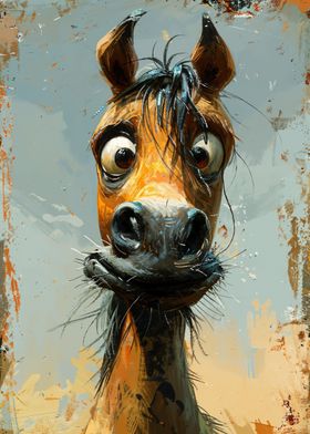 Quirky Equine Glance