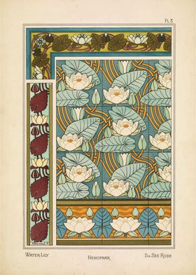 Art Nouveau Water Lily