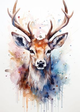 Deer Watercolor