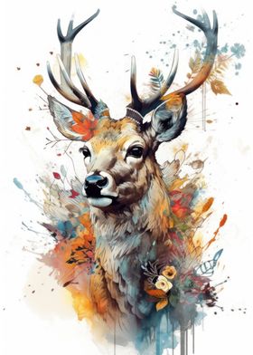 Deer Watercolor