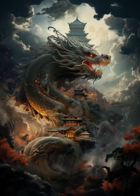 Dragon Japanese Temple 