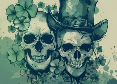 St Patricks Day Skulls