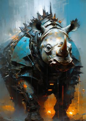 Futuristic rhino