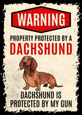 Dachshund Dog Warning 11