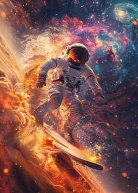 Astronaut Space Surfing