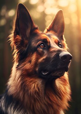 German Shepherd Dog Nature