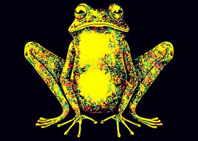 Frog pop art 