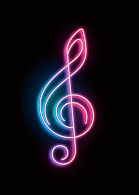 Music Note Neon