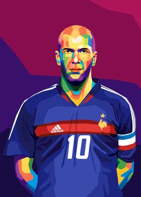 zidane wpap pop art