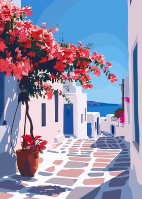 Mykonos Greece Scenery