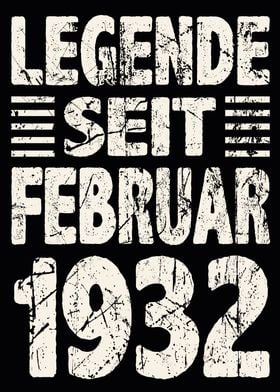 Februar 1932 92 Jahre